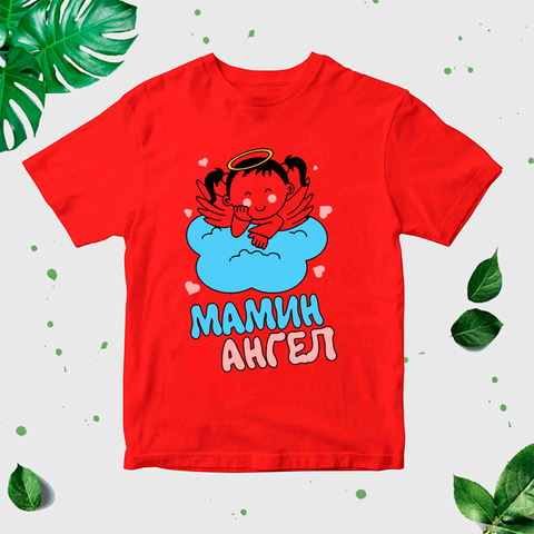 Bērnu T-krekls ar apdruku "Mammas eņģelis" CreativePrint