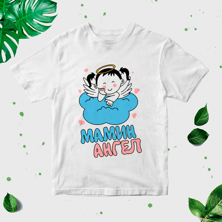 Bērnu T-krekls ar apdruku "Mammas eņģelis" CreativePrint