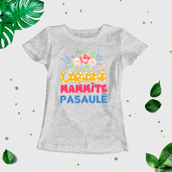 Sieviešu t-krekls "Labākā mammīte pasaulē" CreativePrint