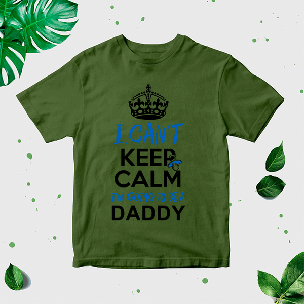 I can't keep calm. I'm going to be a daddy. Vīriešu T-krekls CreativePrint