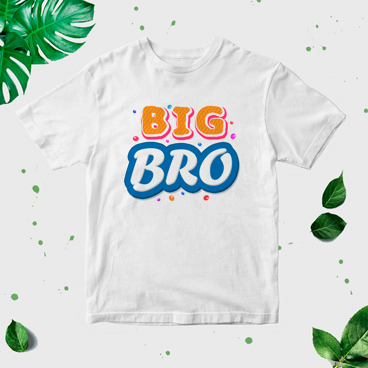 Bērnu T-krekls ar apdruku "Big Bro" CreativePrint