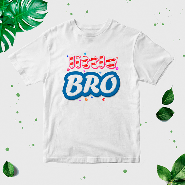 Bērnu T-krekls ar apdruku "Little Bro" CreativePrint
