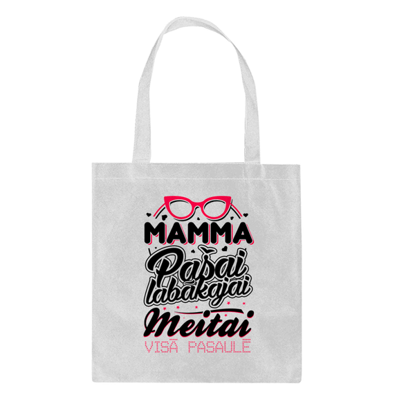 Shopper soma ar apdruku "Mamma pašai labākajai meitai visā pasaulē" CreativePrint