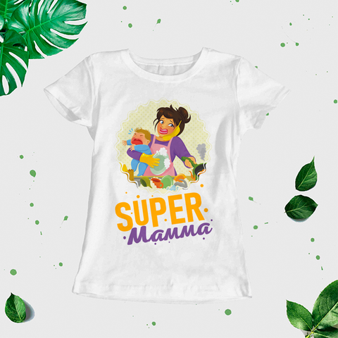 Sieviešu t-krekls "Super mamma" CreativePrint