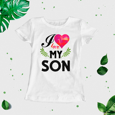 Sieviešu t-krekls "I love my son" CreativePrint