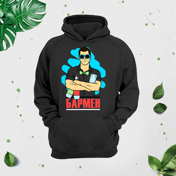 Vīriešu džemperis ar apdruku "Bārmenis" CreativePrint