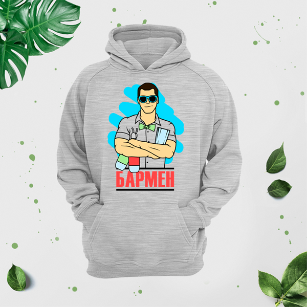 Vīriešu džemperis ar apdruku "Bārmenis" CreativePrint