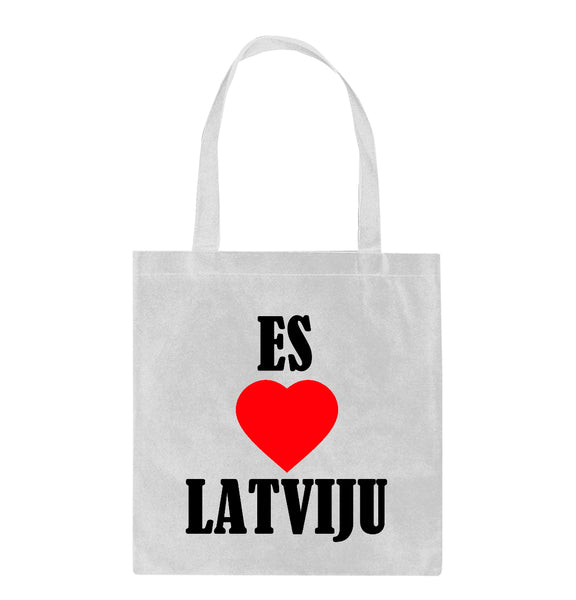 Shopper soma ar apdruku: Es mīlu Latviju CreativePrint