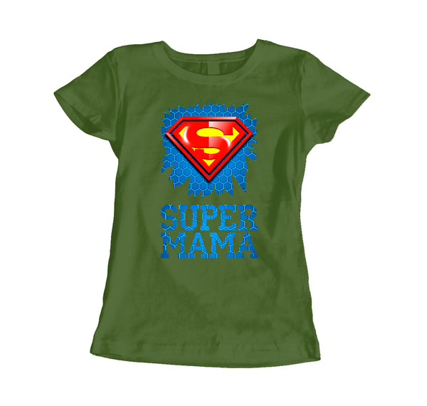SUPER MAМMA. Sieviešu t-krekls CreativePrint