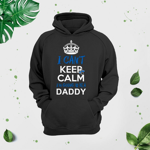 Vīriešu džemperis ar apdruku "I can't keep calm. I'm going to be a daddy" CreativePrint