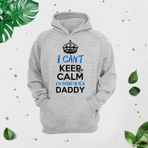 Vīriešu džemperis ar apdruku "I can't keep calm. I'm going to be a daddy" CreativePrint