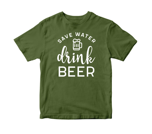 Taupiet ūdeni, dzeriet alu. Vīriešu T-krekls CreativePrint