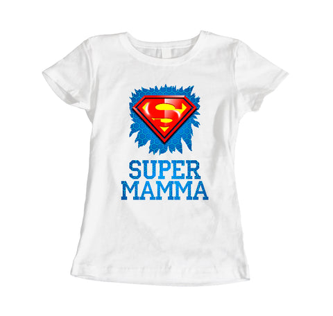 SUPER MAMMA. Sieviešu t-krekls CreativePrint