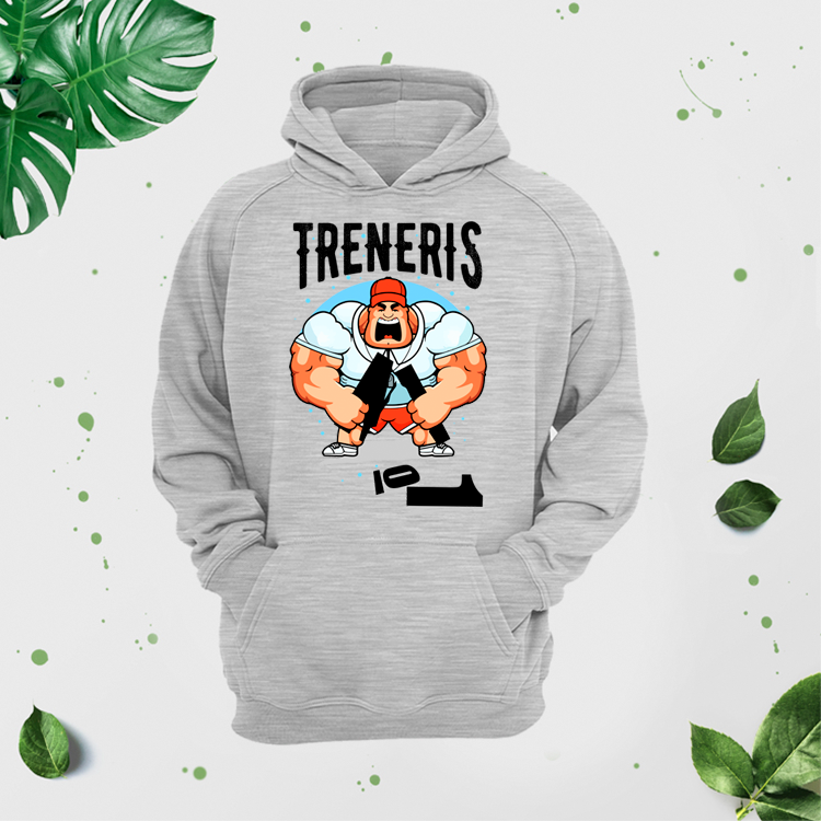 Vīriešu džemperis ar apdruku "Treneris" CreativePrint