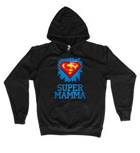 Super MAMMA.  Sieviešu džemperis ar kapuci CreativePrint