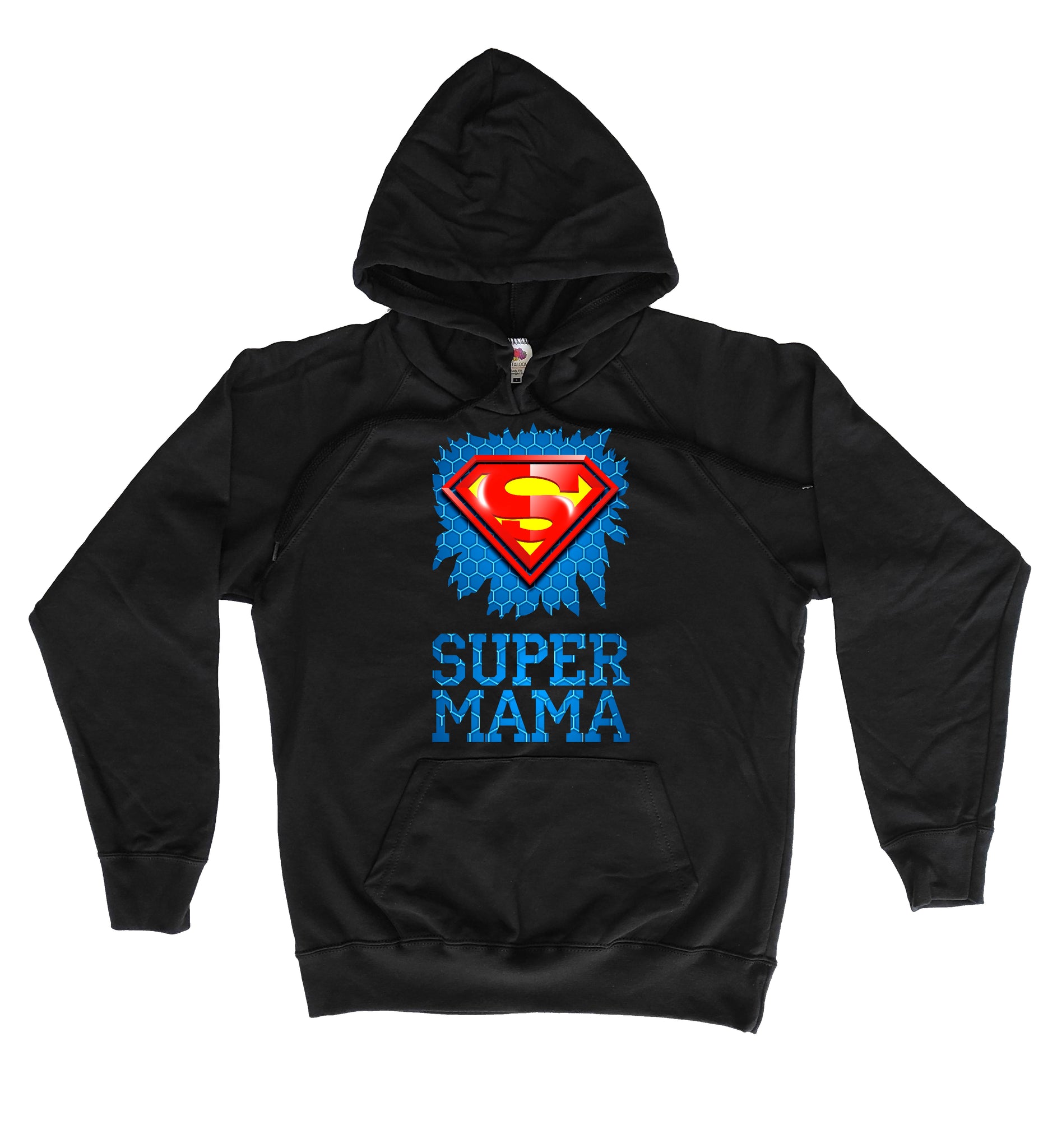 Super MAMMA.  Sieviešu džemperis ar kapuci CreativePrint