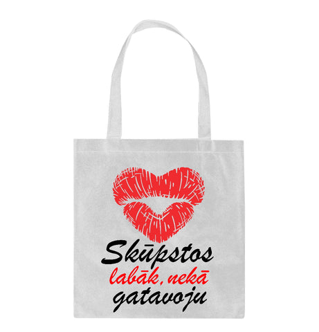 Shopper soma ar apdruku: Skūpstos labāk, nekā gatavoju. CreativePrint