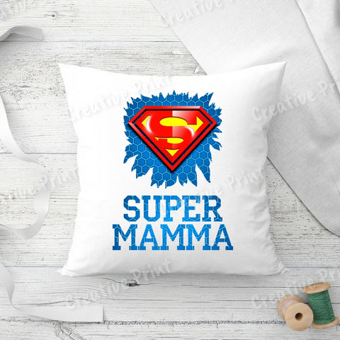 Spilvens ar apdruku: "Super Mamma" CreativePrint